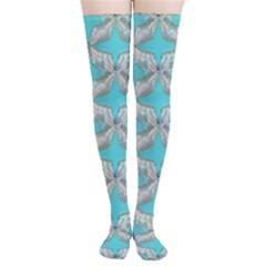 Geometric Design 13 Thigh High Stockings