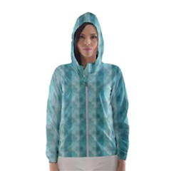 Geometric Design 14 Women s Hooded Windbreaker