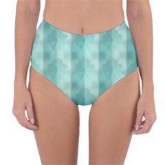 Geometric Design 14 Reversible High-waist Bikini Bottoms