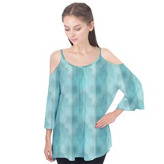 Geometric Design 14 Flutter Sleeve T-shirt