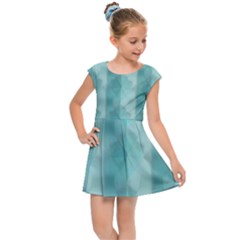 Geometric Design 14 Kids  Cap Sleeve Dress