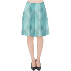 Geometric Design 14 Velvet High Waist Skirt