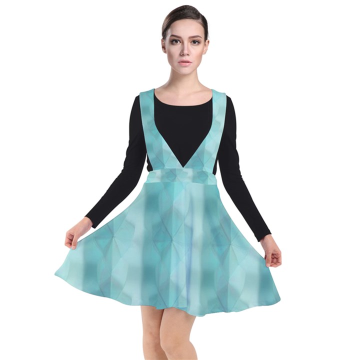 Geometric Design 14 Plunge Pinafore Dress