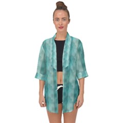 Geometric Design 14 Open Front Chiffon Kimono