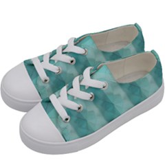 Geometric Design 14 Kids  Low Top Canvas Sneakers