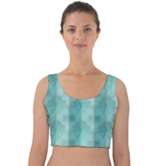 Geometric Design 14 Velvet Crop Top