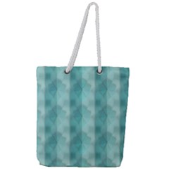 Geometric Design 14 Full Print Rope Handle Tote (large)