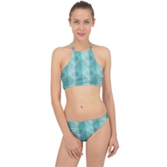 Geometric Design 14 Halter Bikini Set