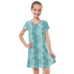 Geometric Design 14 Kids  Cross Web Dress