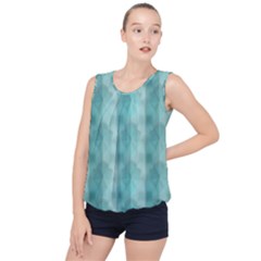 Geometric Design 14 Bubble Hem Chiffon Tank Top