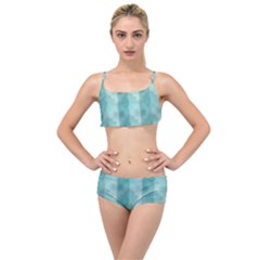 Geometric Design 14 Layered Top Bikini Set