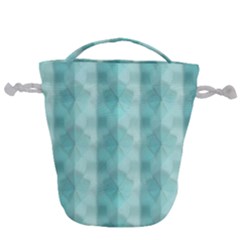 Geometric Design 14 Drawstring Bucket Bag