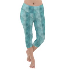 Geometric Design 14 Lightweight Velour Capri Yoga Leggings