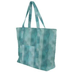 Geometric Design 14 Zip Up Canvas Bag