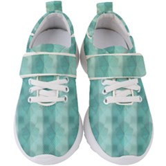 Geometric Design 14 Kids  Velcro Strap Shoes