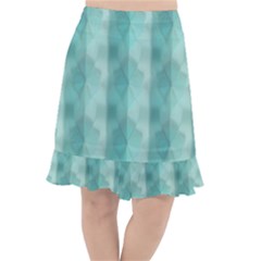 Geometric Design 14 Fishtail Chiffon Skirt