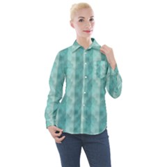 Geometric Design 14 Women s Long Sleeve Pocket Shirt