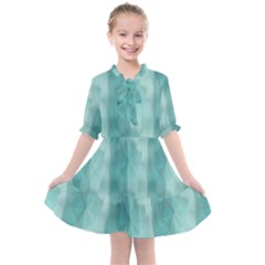 Geometric Design 14 Kids  All Frills Chiffon Dress