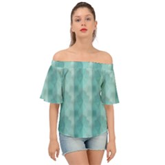 Geometric Design 14 Off Shoulder Short Sleeve Top