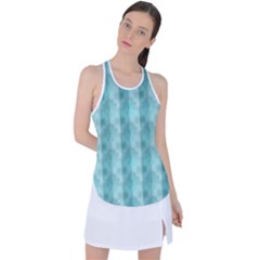 Geometric Design 14 Racer Back Mesh Tank Top