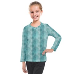 Geometric Design 14 Kids  Long Mesh T-shirt