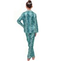 Geometric Design 14 Kids  Satin Long Sleeve Pajamas Set View2