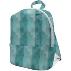 Geometric Design 14 Zip Up Backpack