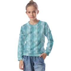 Geometric Design 14 Kids  Long Sleeve T-shirt With Frill 