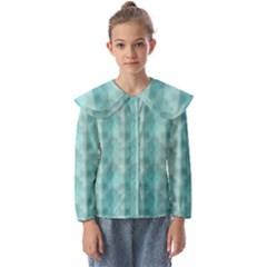 Geometric Design 14 Kids  Peter Pan Collar Blouse