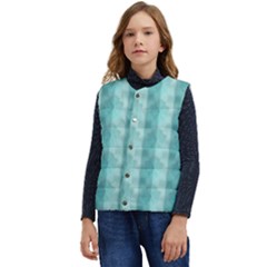 Geometric Design 14 Kid s Button Up Puffer Vest	