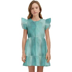 Geometric Design 14 Kids  Winged Sleeve Dress