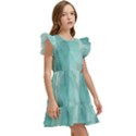 Geometric Design 14 Kids  Winged Sleeve Dress View3