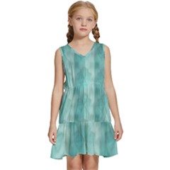 Geometric Design 14 Kids  Sleeveless Tiered Mini Dress