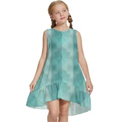 Geometric Design 14 Kids  Frill Swing Dress