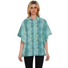 Geometric Design 14 Women s Batwing Button Up Shirt