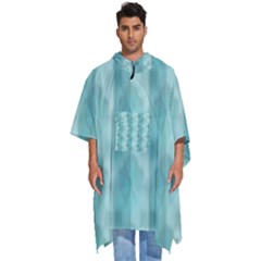 Geometric Design 14 Men s Hooded Rain Ponchos