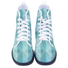 Geometric Design 14 Men s High-top Canvas Sneakers