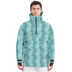 Geometric Design 14 Men s Pullover Zip Ski And Snowboard Waterproof Breathable Jacket