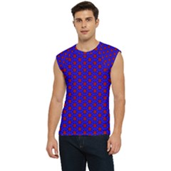 Blue Pattern Red Texture Men s Raglan Cap Sleeve T-shirt