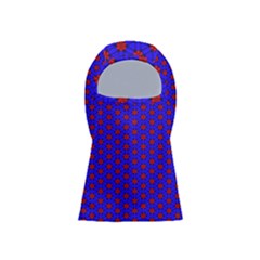 Blue Pattern Red Texture Balaclava Face Mask