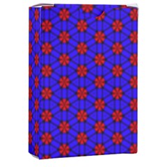 Blue Pattern Red Texture Playing Cards Single Design (rectangle) With Custom Box