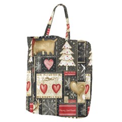 Christmas Reindeer Giant Grocery Tote