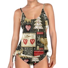 Christmas Reindeer Tankini Set by Posterlux