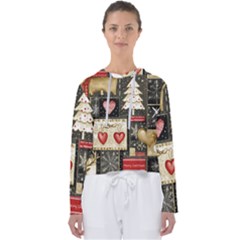 Christmas Reindeer Women s Slouchy Sweat