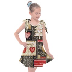 Christmas Reindeer Kids  Tie Up Tunic Dress