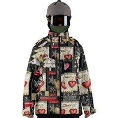 Christmas Reindeer Men s Zip Ski And Snowboard Waterproof Breathable Jacket by Posterlux