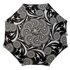 Modern Flowers Vector Seamless Pattern Straight Umbrellas