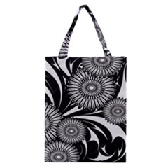 Modern Flowers Vector Seamless Pattern Classic Tote Bag