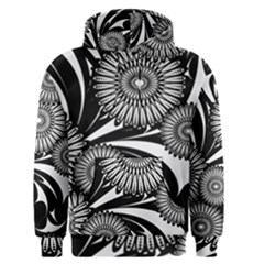 Modern Flowers Vector Seamless Pattern Men s Core Hoodie