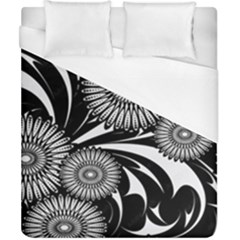 Modern Flowers Vector Seamless Pattern Duvet Cover (california King Size)